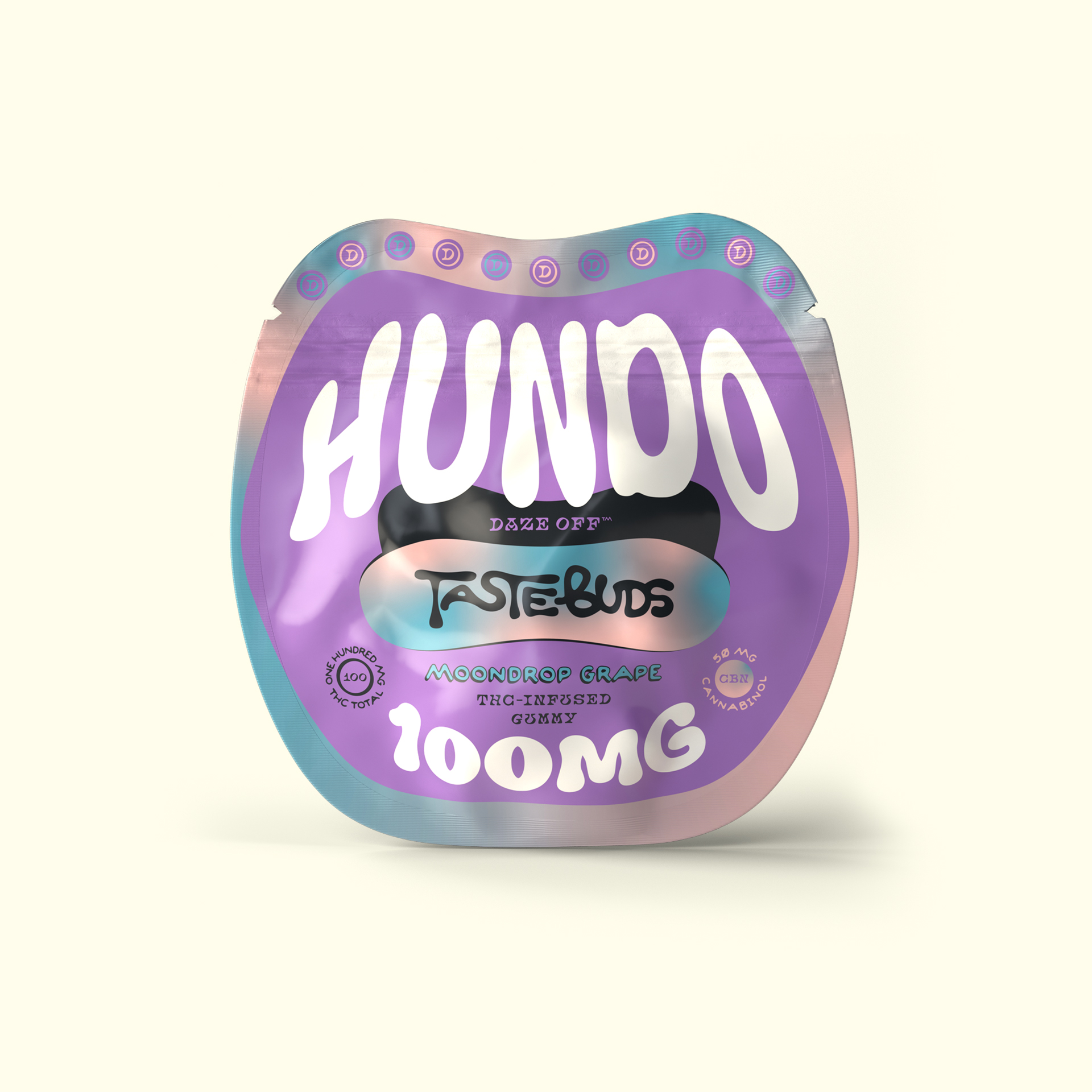 Daze Off – Moondrop Grape Gummy Hundo [1pk] (100mg THC/50mg CBN)