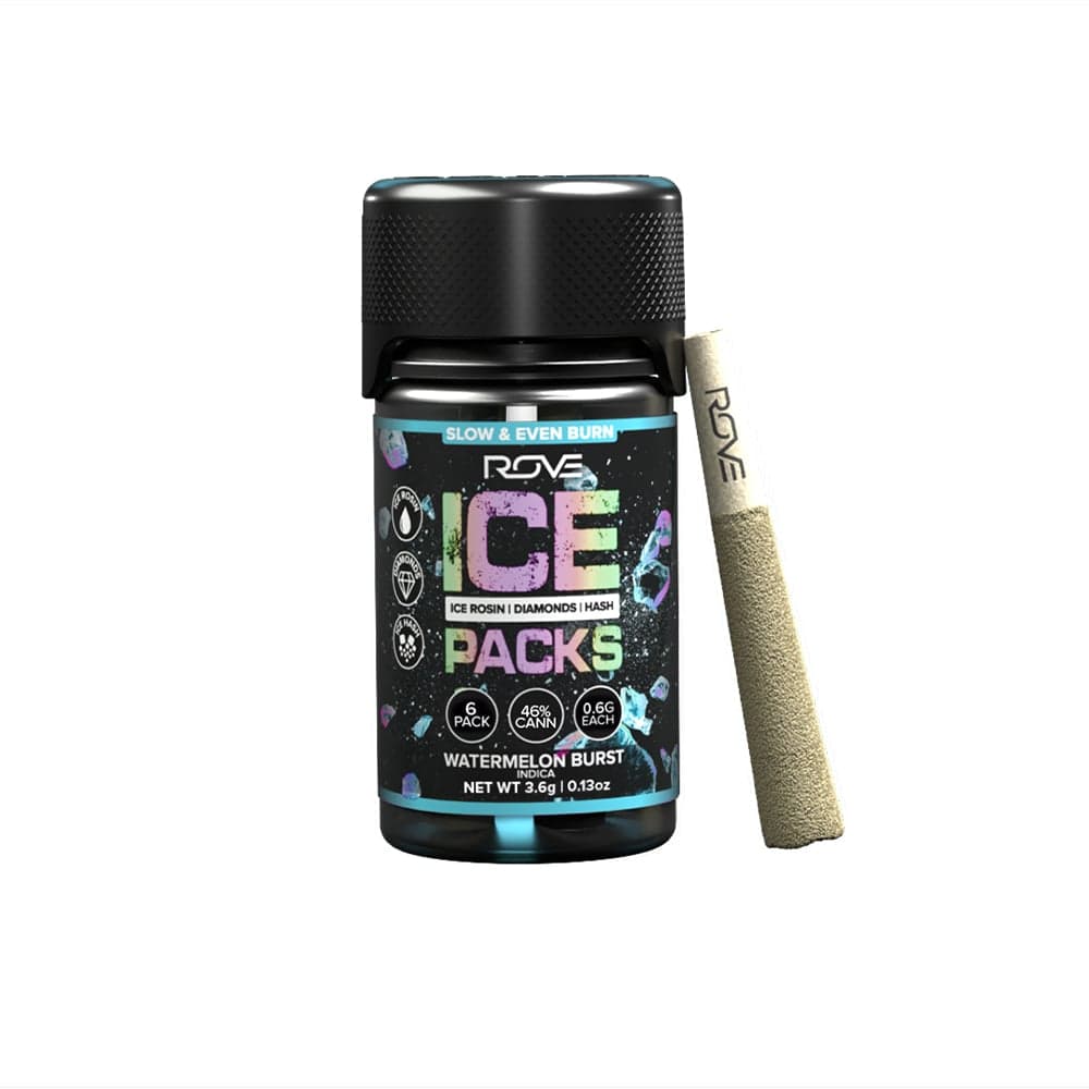 ROVE – Watermelon Burst - Infused Ice Packs (Rosin, Hash, and Diamonds) [6x 0.6g]