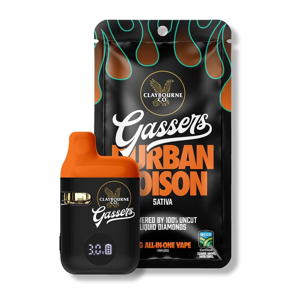 Claybourne – Durban Poison (1g) - Gassers All-In-One Liquid Diamonds Vape