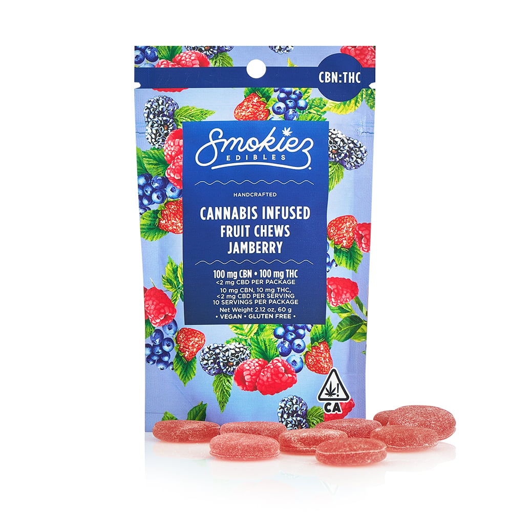 Smokiez – 1:1 Jamberry [10pk] (100mg CBN/100mg THC)