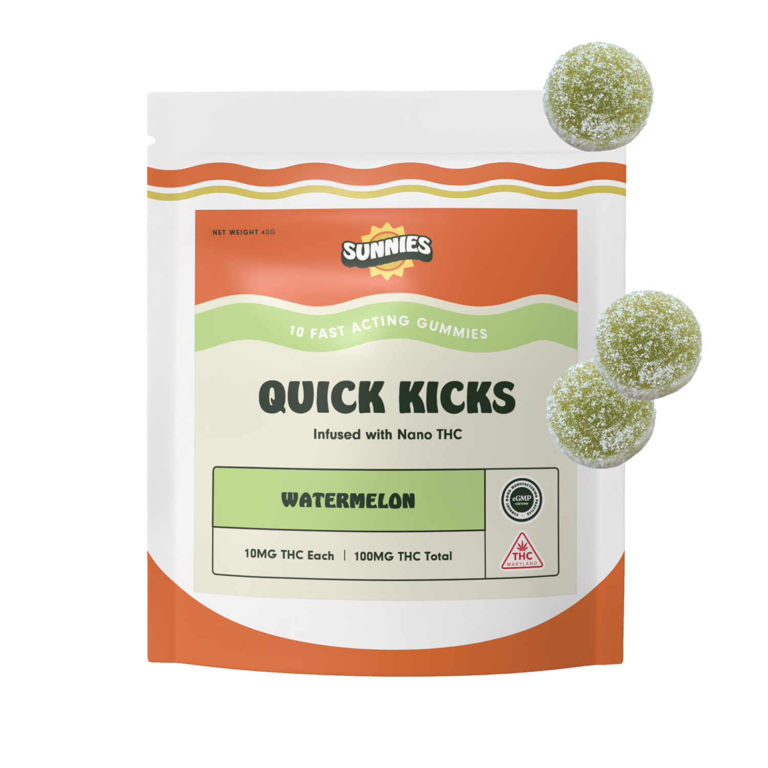 Sunnies – Watermelon [10pk] (100mg)