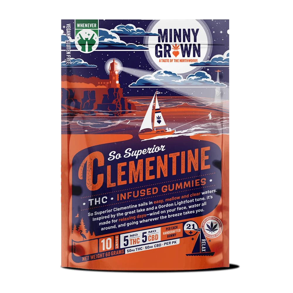 Minny Grown – So Superior Clementine 1:1 [10pk] (50mg THC/50mg CBD)