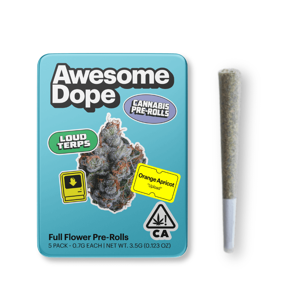 Awesome Dope – Orange Apricot Full Flower Pre Rolls [.7g]