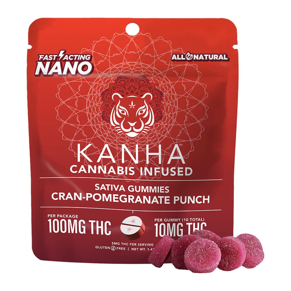 KANHA – Cran-Pomegranate Punch - Sativa [10pk] (100mg)