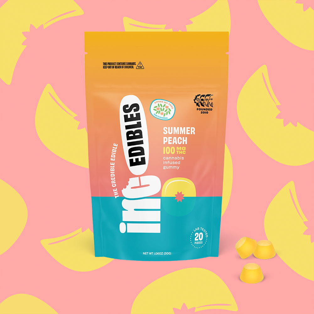 (inc)edibles – inc.edibles 20 Pack Summer Peach THC Gummies 01087