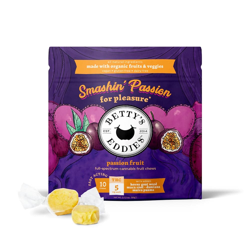 Betty's Eddies – Smashin' Passion - Passion Fruit [10pk] (50mg THC)