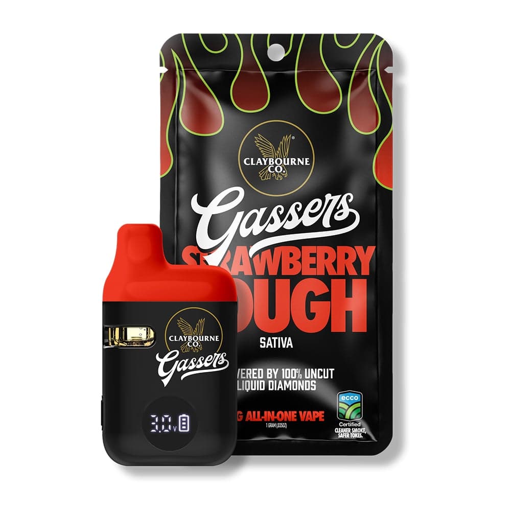 Claybourne – Strawberry Cough  (1g) - Gassers All-In-One Liquid Diamonds Vape