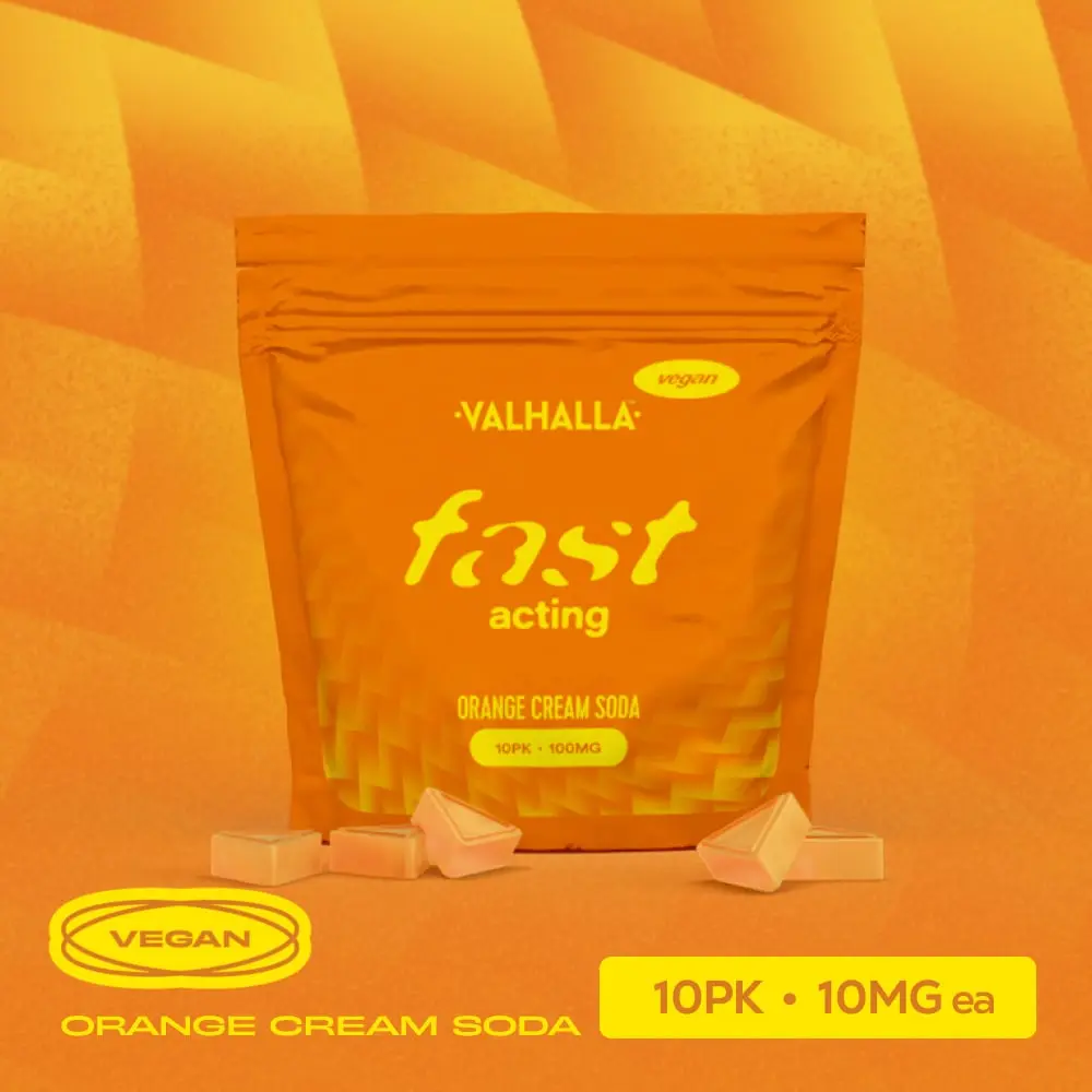 Valhalla – Fast Acting Orange Cream Soda [10pk] (100mg)