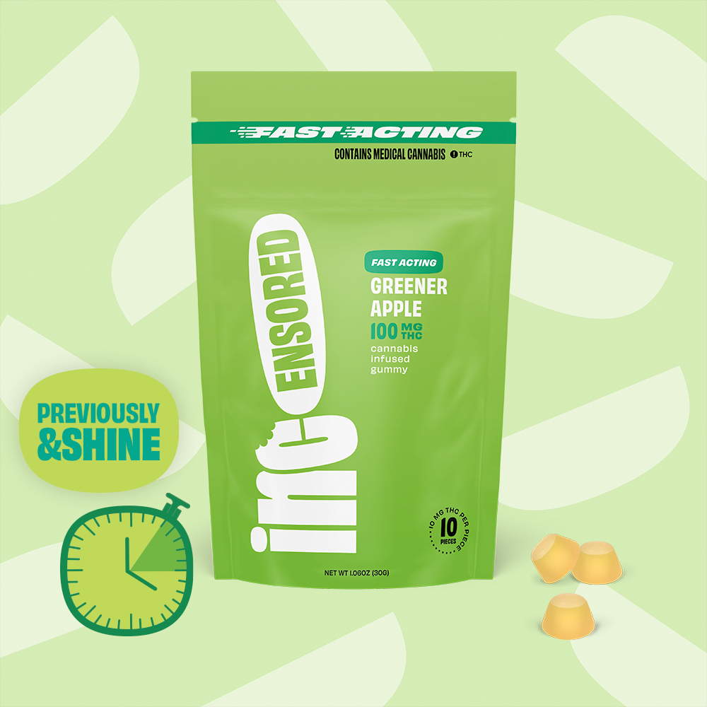 (inc)ensored – Fast-Acting Greener Apple [10pk] (100mg)