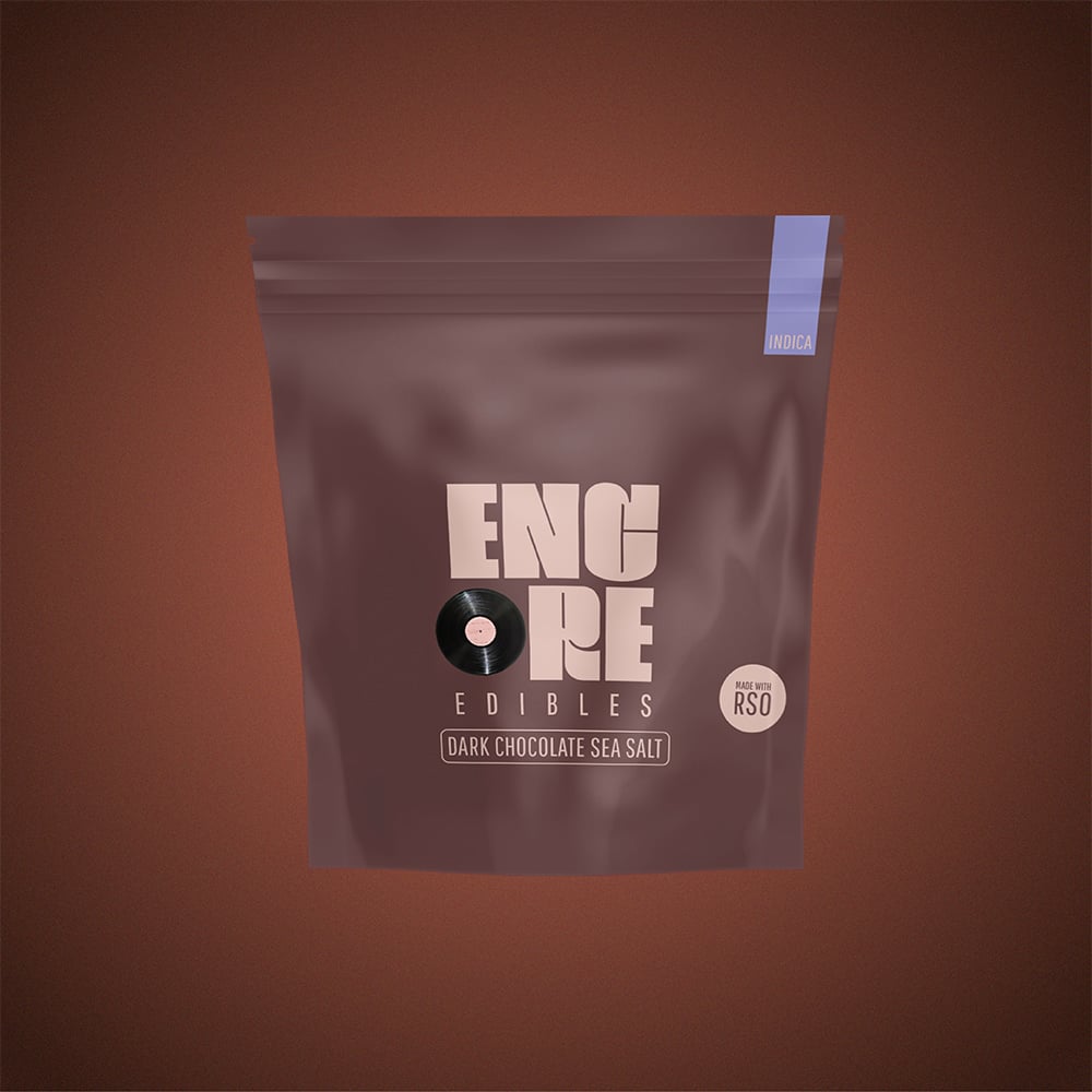 Encore Edibles – Dark Chocolate - Indica [10pk] (100mg)