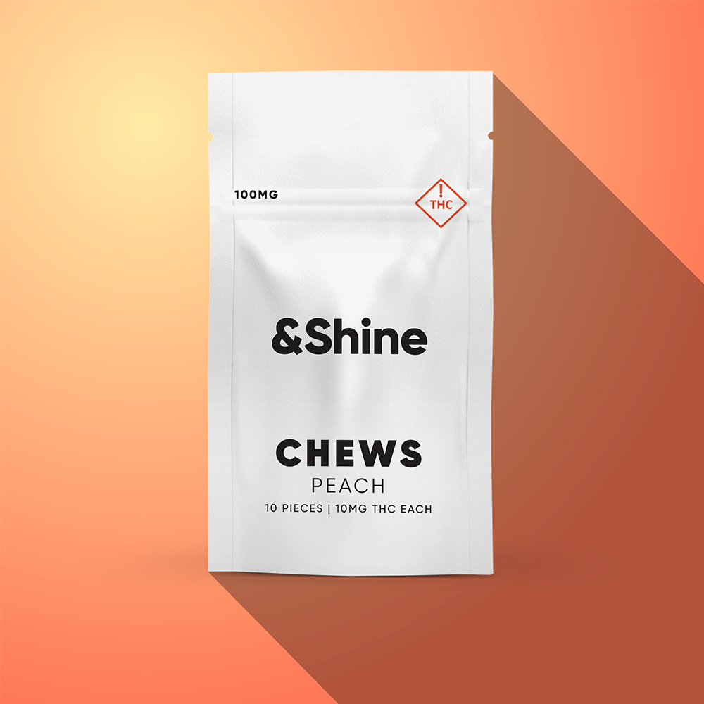 &Shine – Peach [10pk] (100mg)