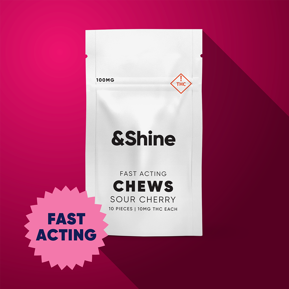 &Shine – Fast Acting Sour Cherry [10pk] (100mg)