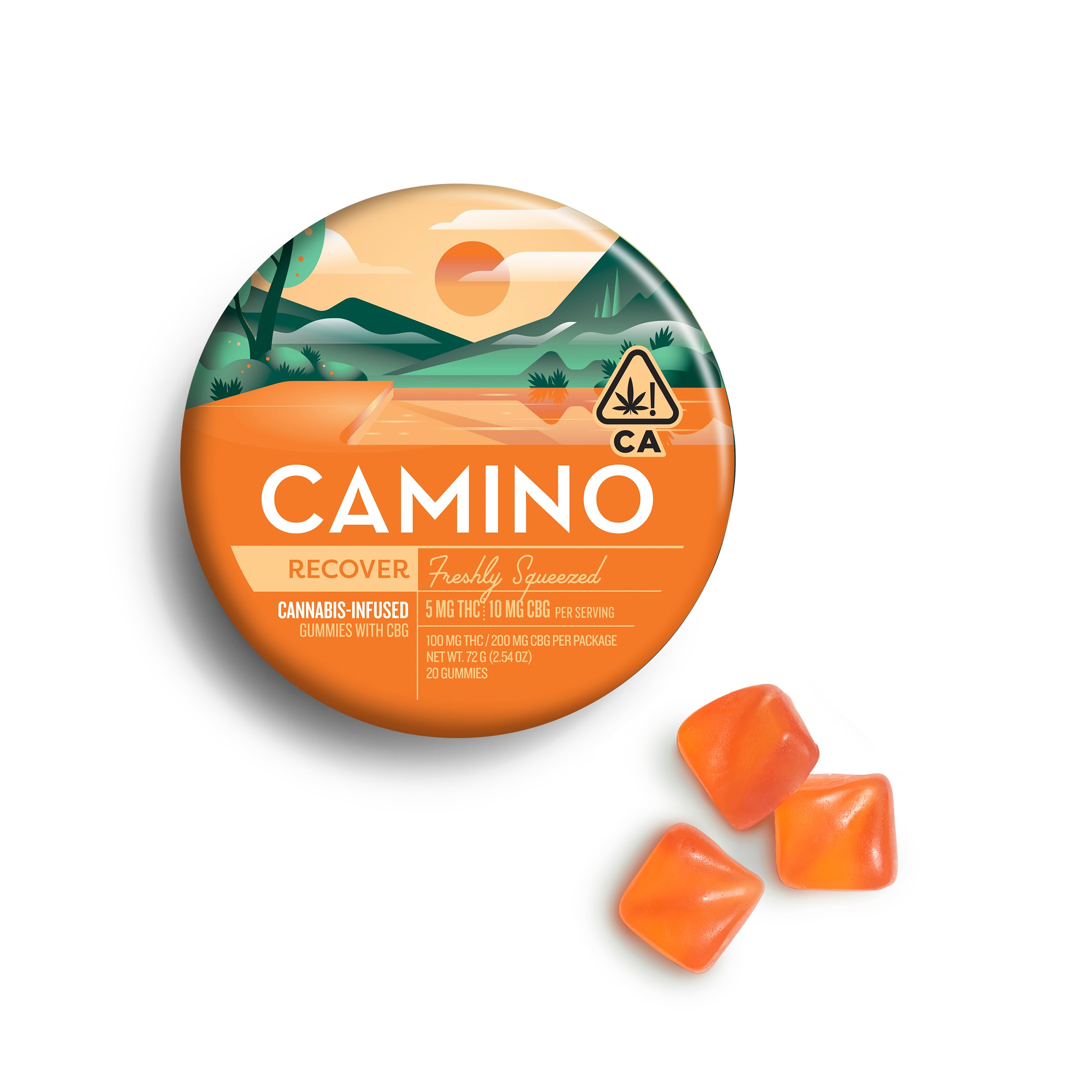 Camino – 2:1 'Recover' Freshly Squeezed [20pk] (200mg CBG/100mg THC)