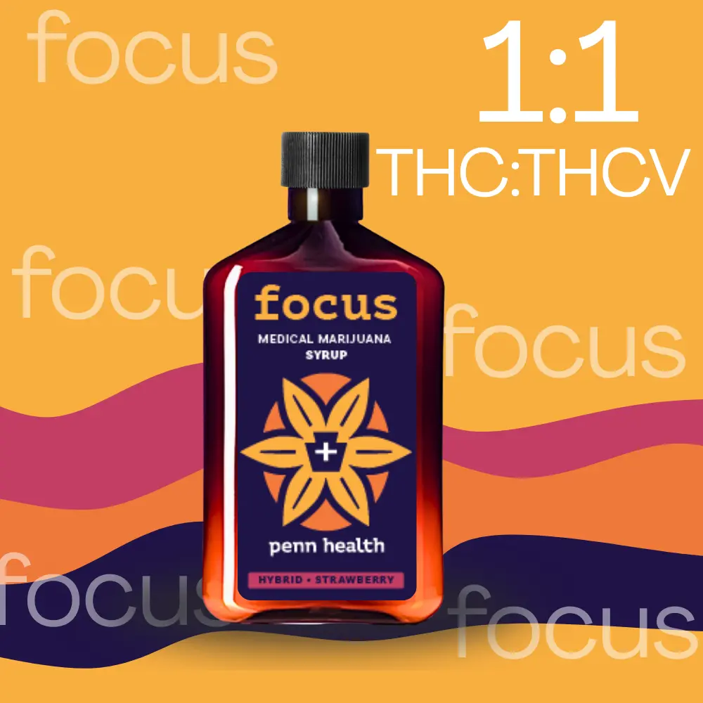 Penn Health – 1:1 Focus 1:1 THC:THCV - Strawberry [250ml] (250mg THC/250mg THCV)