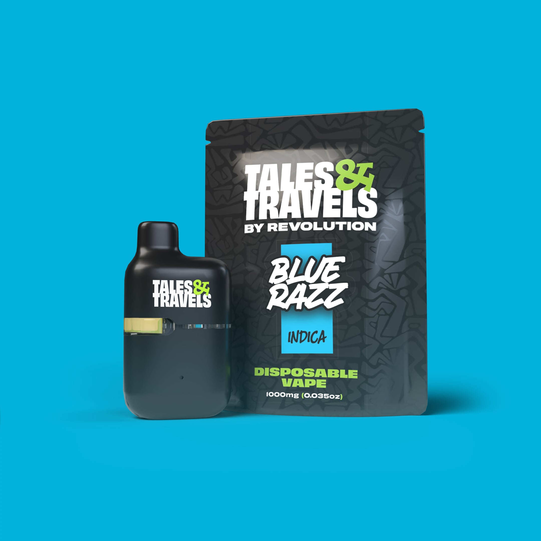 Tales & Travels by Revolution – Blue Razz [1000mg]