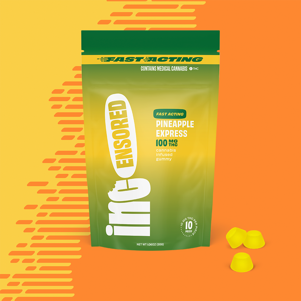 (inc)ensored – Fast-Acting Pineapple Express [10pk] (100mg)