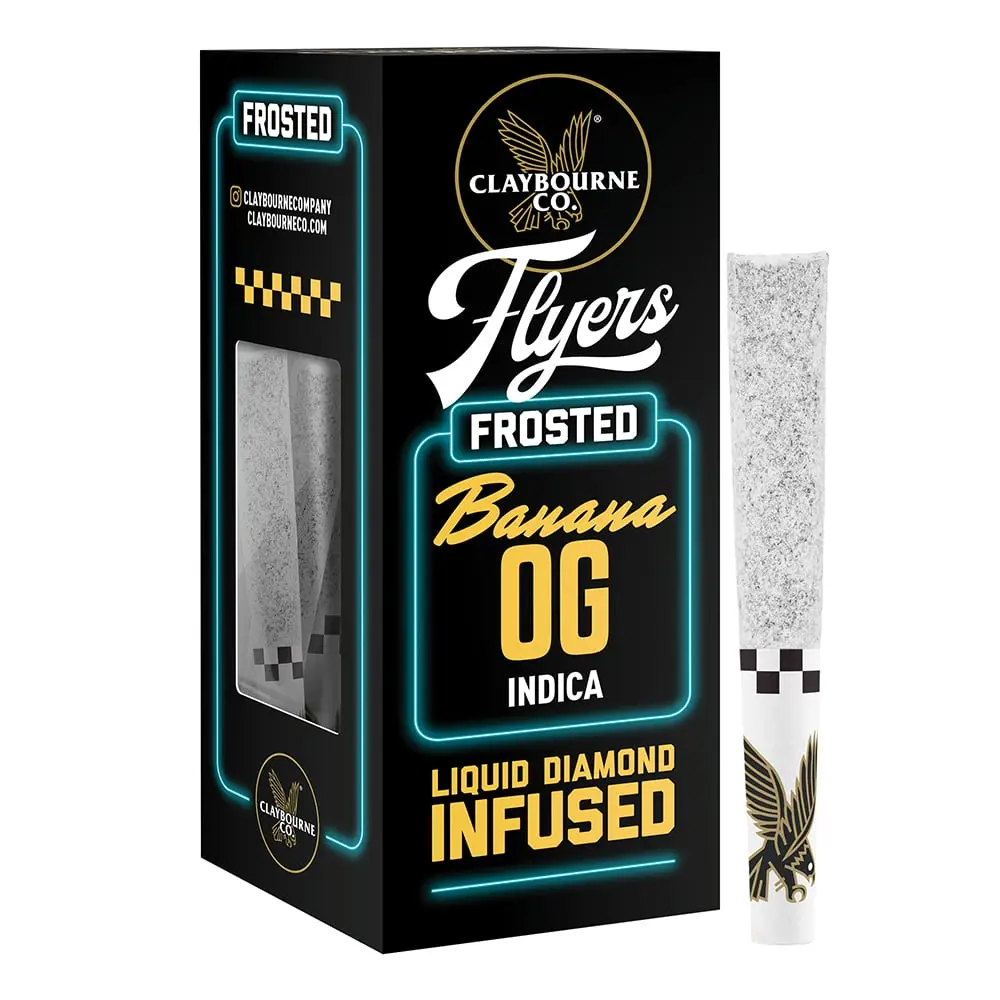 Claybourne – Banana OG (2.5g) - Diamond Frosted Flyers Pre-Rolls