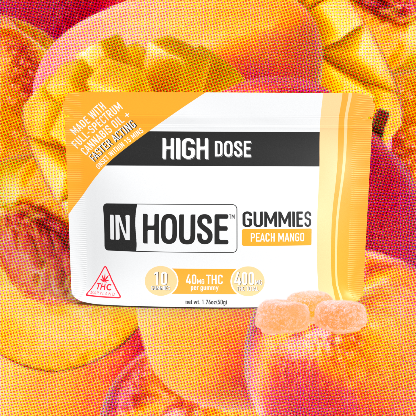 InHouse – Peach Mango [10pk] (400mg)