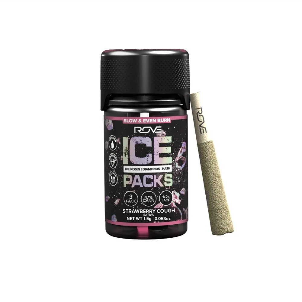 ROVE – Strawberry Cough - Infused Ice Packs (Rosin, Hash, and Diamonds) [3x 0.5g]