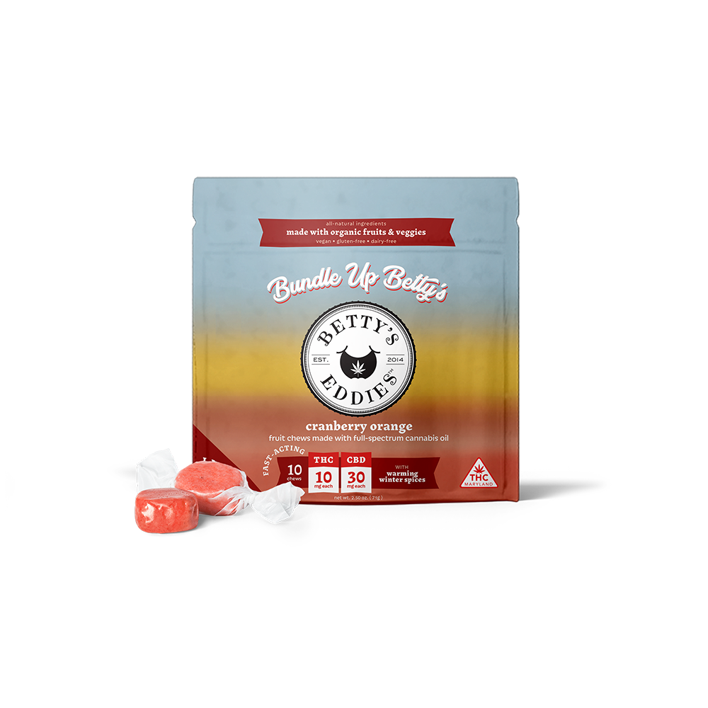 Betty's Eddies – Bundle Up Betty’s - Cranberry Orange [10pk] (300mg CBD/100mg THC)