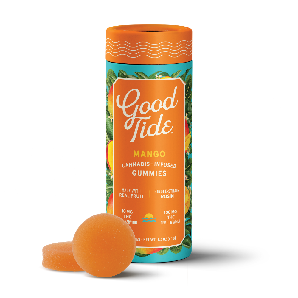 Good Tide – Mango Single-Strain Rosin Gummies | Mellow | 100mg