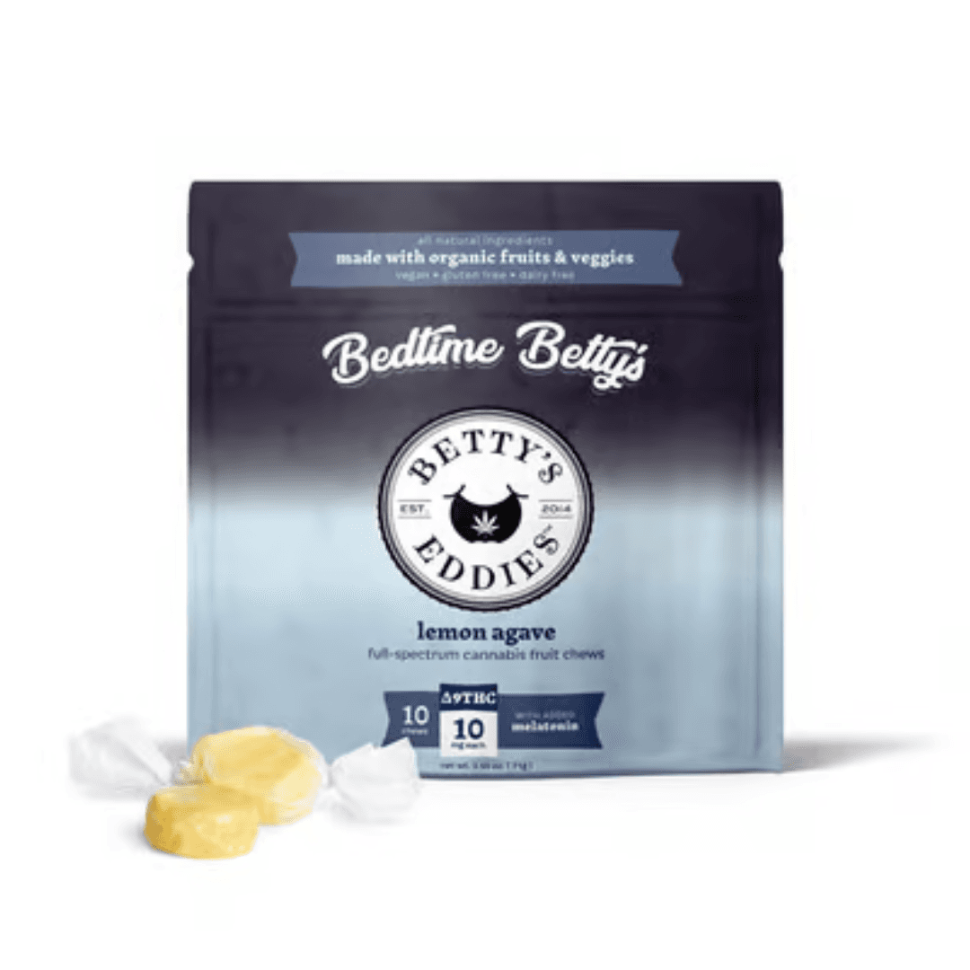 Betty's Eddies – Bedtime Betty’s Lemon Agave [10pk] (100mg THC) Sleep Fruit Chews