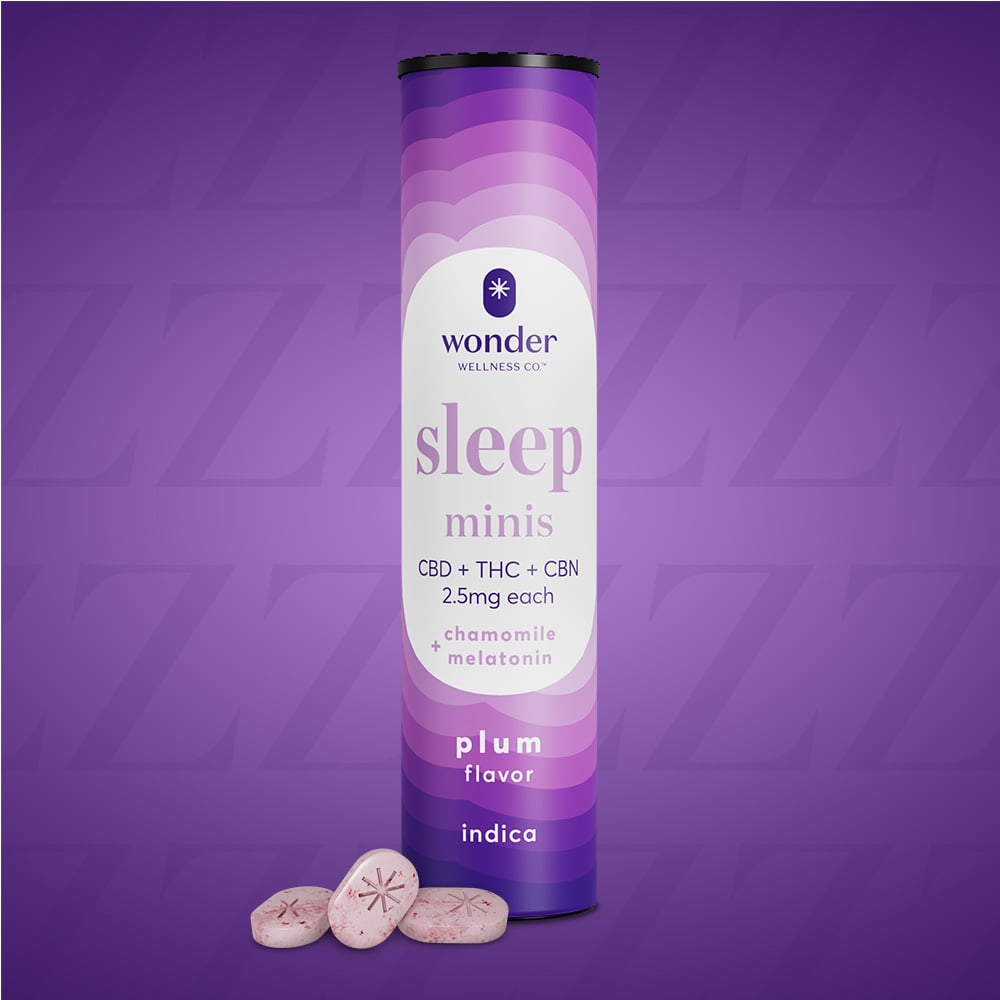 * Wonder Wellness Co.™ – *Wonder Sleep Minis 1:1:1 (Plum) [40pk] (100mg CBD/100mg THC/100mgCBN) Illinois