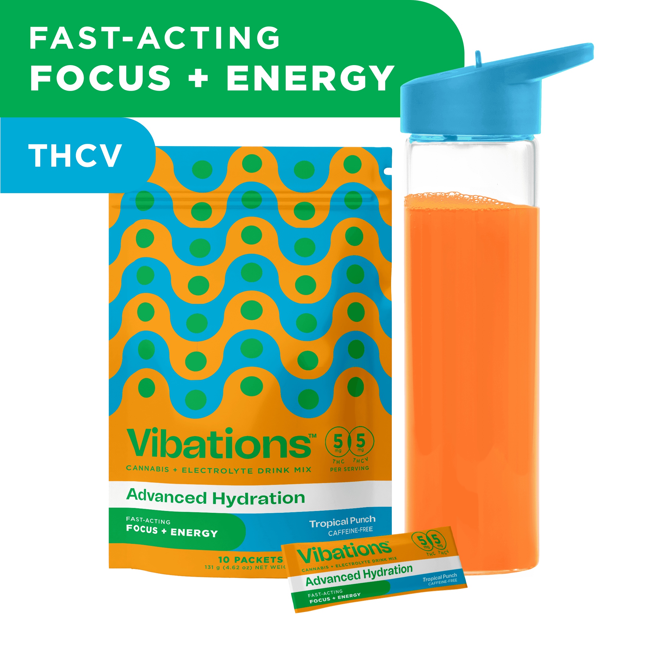 Vibations – Tropical Punch [10pk] (50mg THC/50mg THCV)