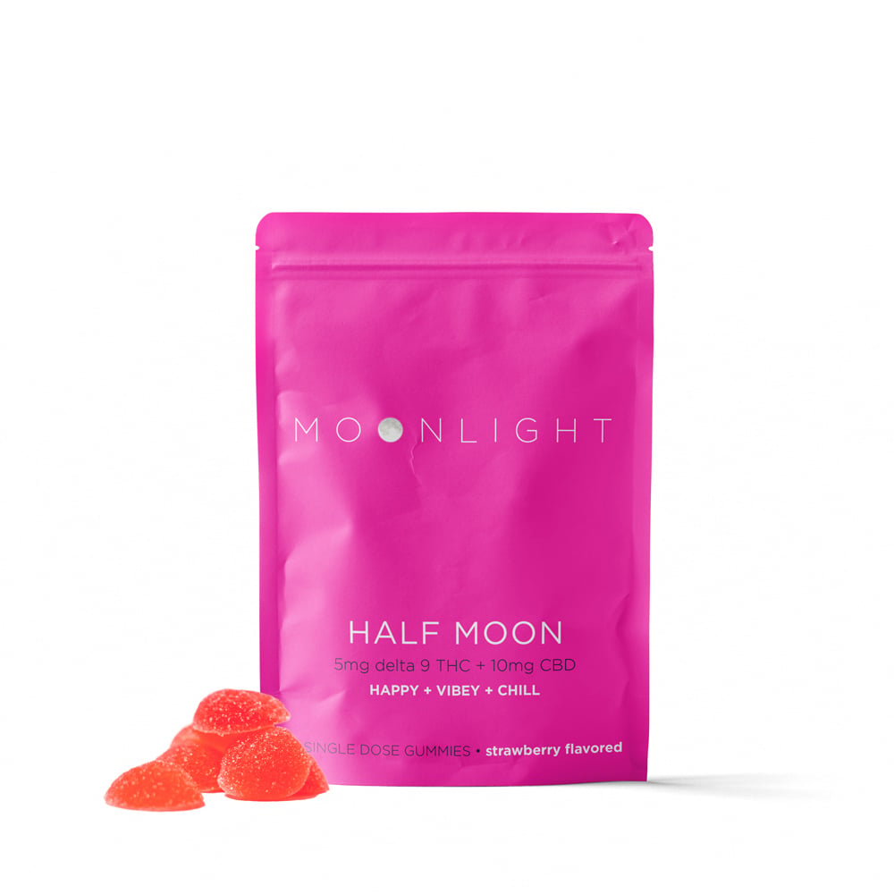 MOONLIGHT – Half Moon Strawberry [10pk] (50mg THC/100mg CBD)