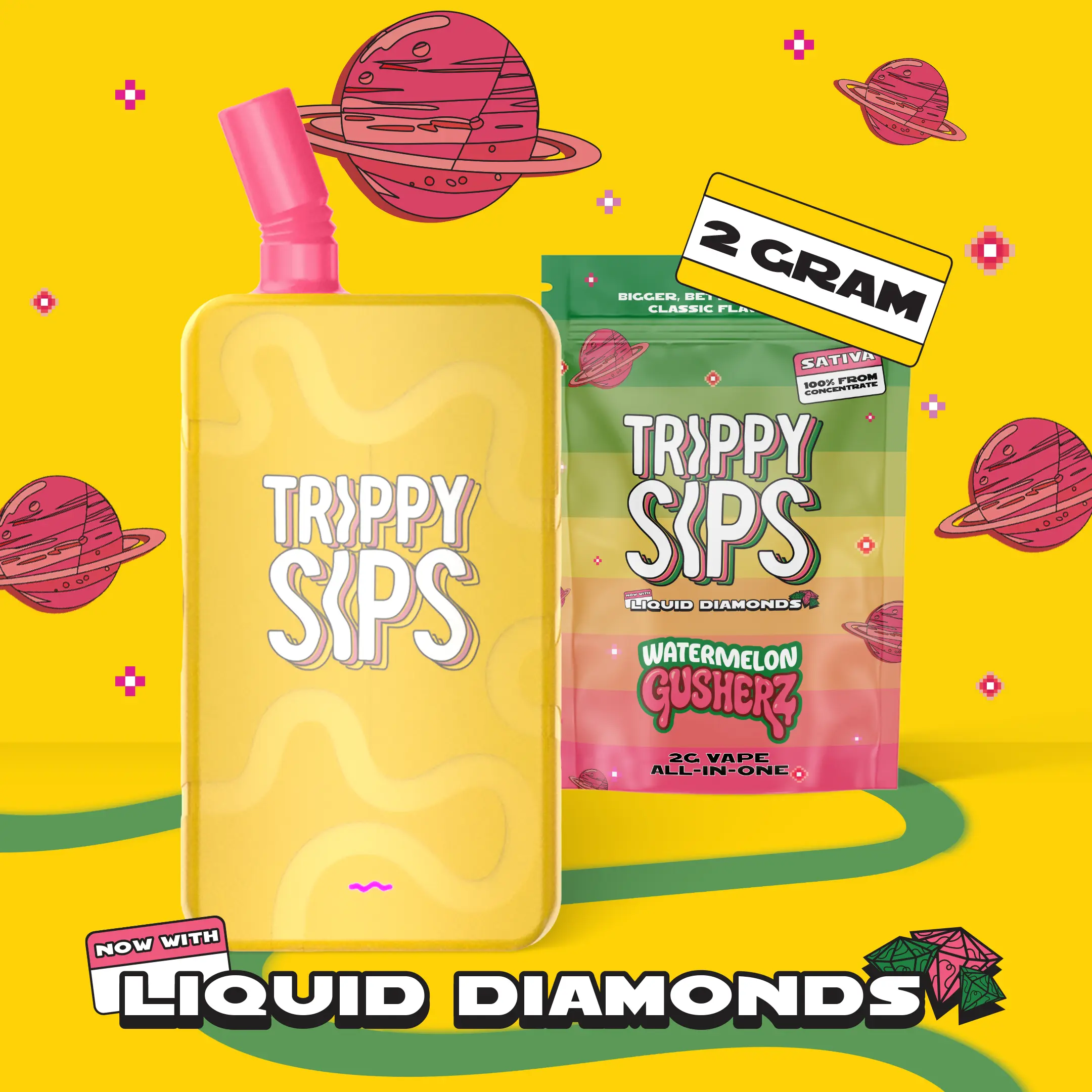 Trippy Sips – Watermelon Gusherz [2000mg]