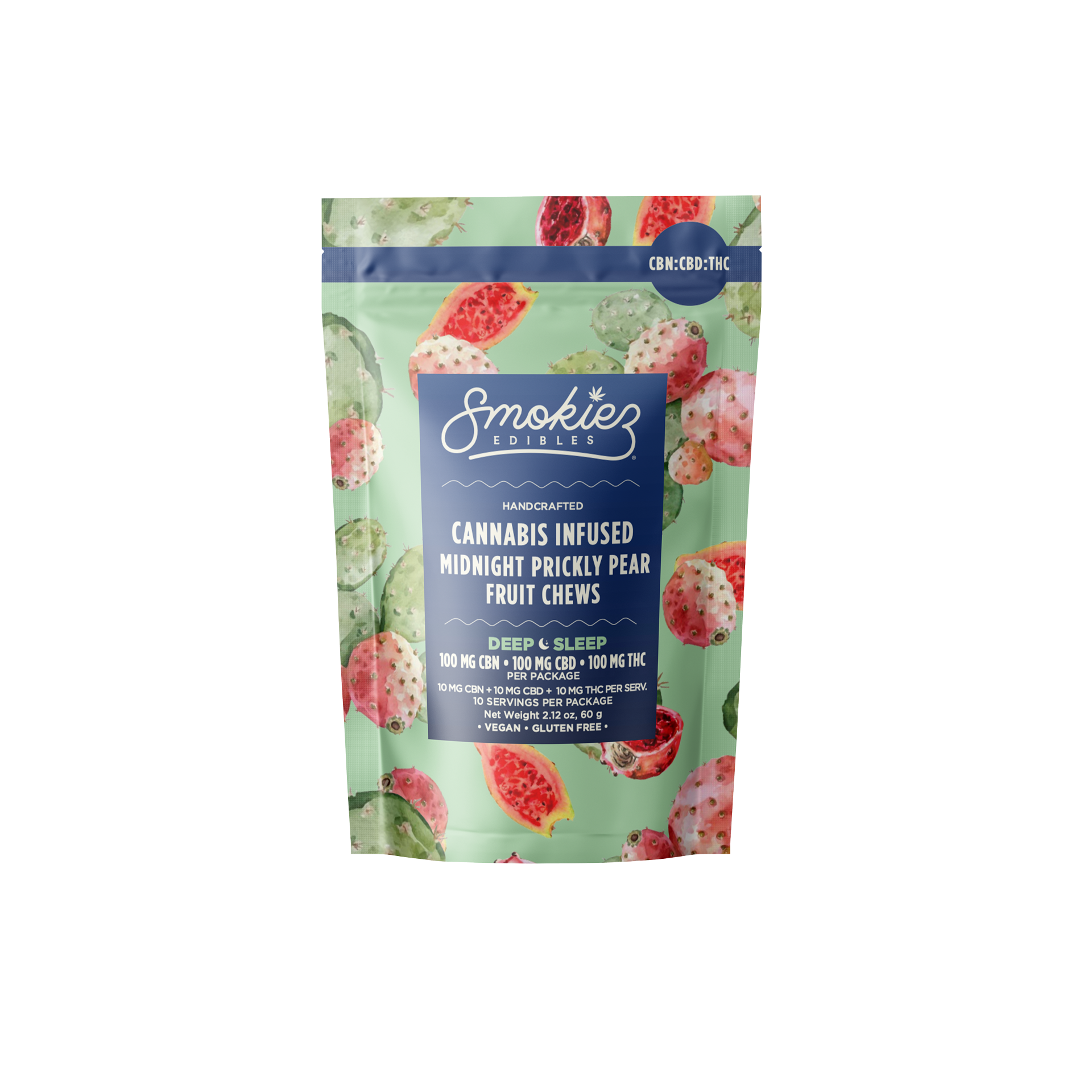 Smokiez – 1:1:1 Midnight Prickly Pear (Deep Sleep) [10pk] (100mg CBN/100mg CBD/100mg THC)