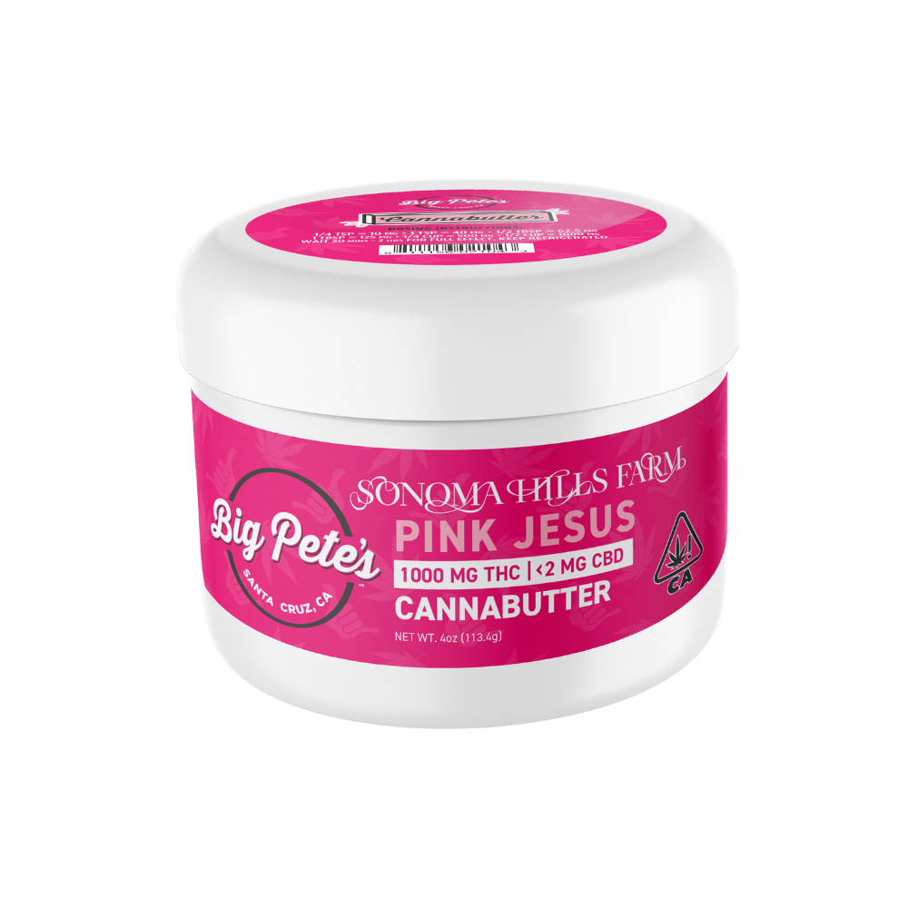 Big Pete's Treats – Pink Jesus Cannabutter - Sativa Hybrid (1000mg)