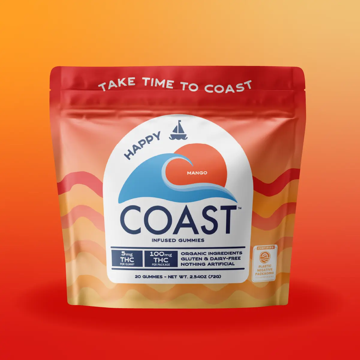 Coast Cannabis Co™ – Coast Cannabis Co.- 5mg THC Mango - Infused Gummies - 00620