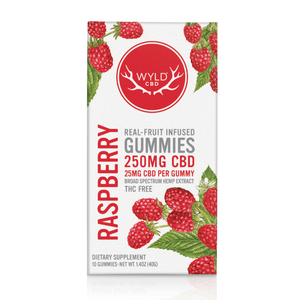 WYLD CBD – 250mg Raspberry CBD Gummies | 10-pack