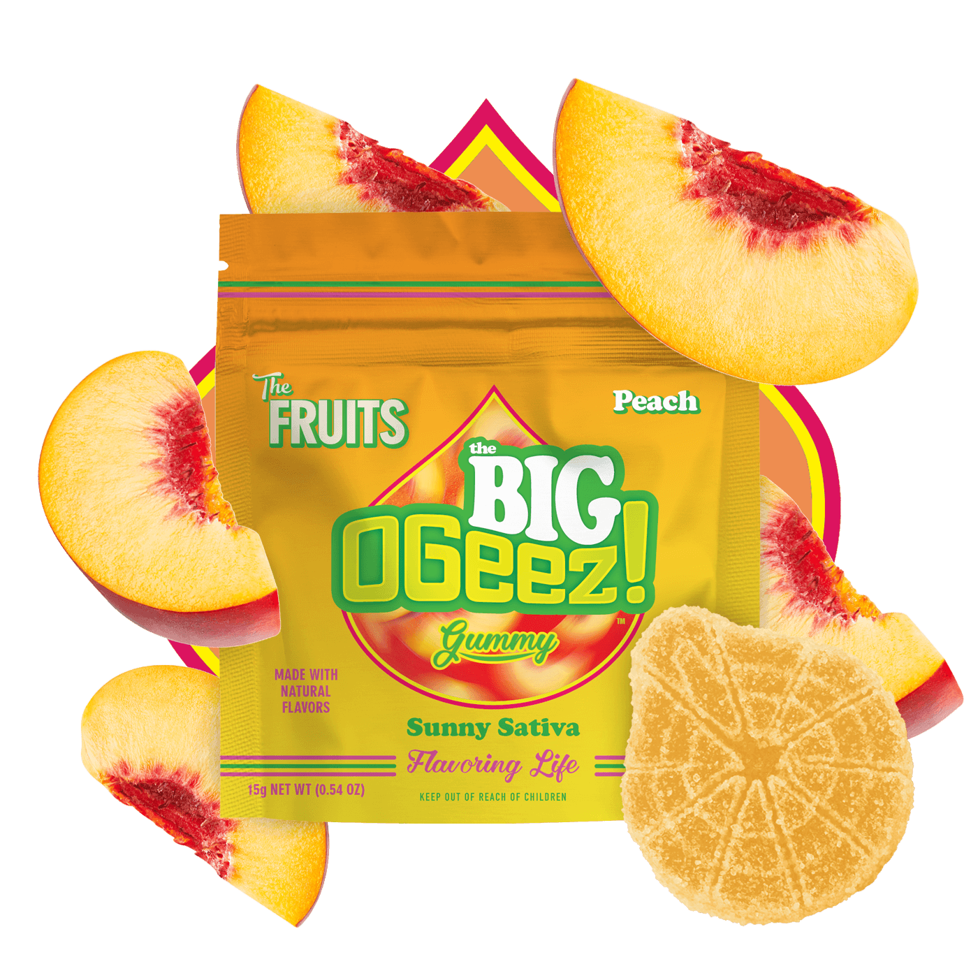 OGeez! – Big - Peach [1pk] (50mg)
