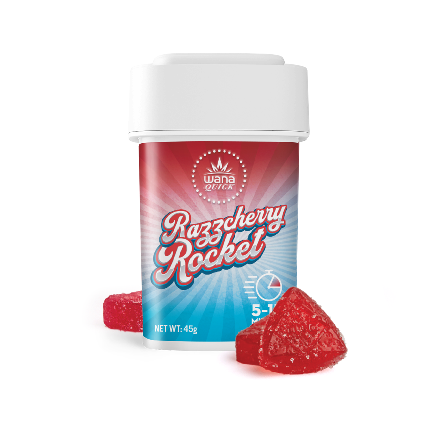 Wana – Razzcherry Rocket - Sativa [10pk] (100mg)