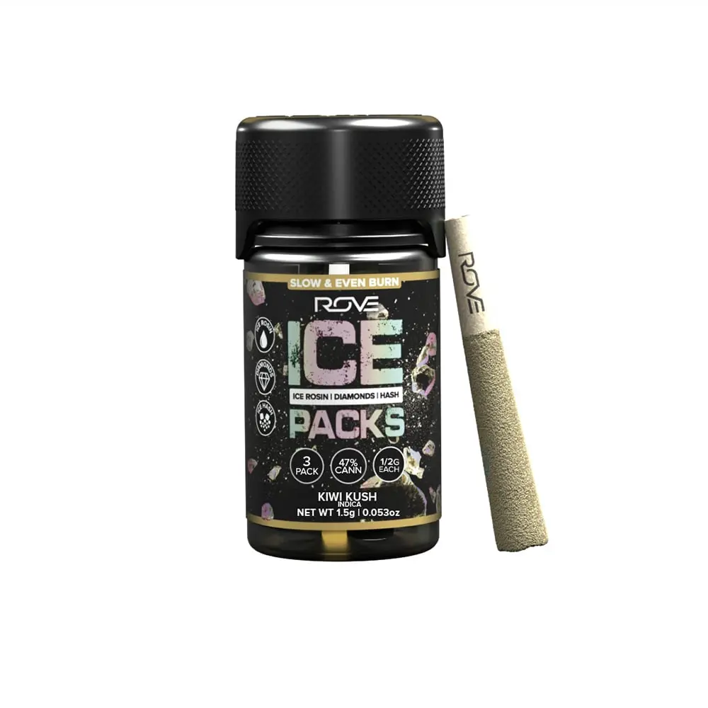 ROVE – Kiwi Kush - Infused Ice Packs (Rosin, Hash, and Diamonds) [3x 0.5g]