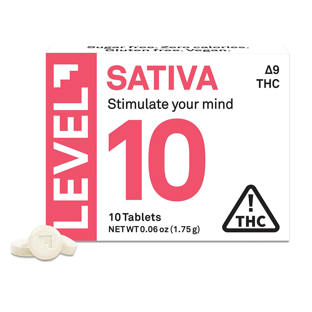 LEVEL – LEVEL 10 Sativa [10pk] (100mg delta-9 THC)