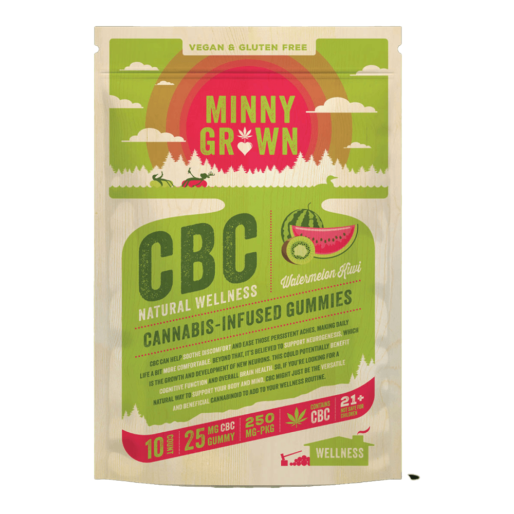 Minny Grown – Watermelon Kiwi [10pk] (250mg CBC)