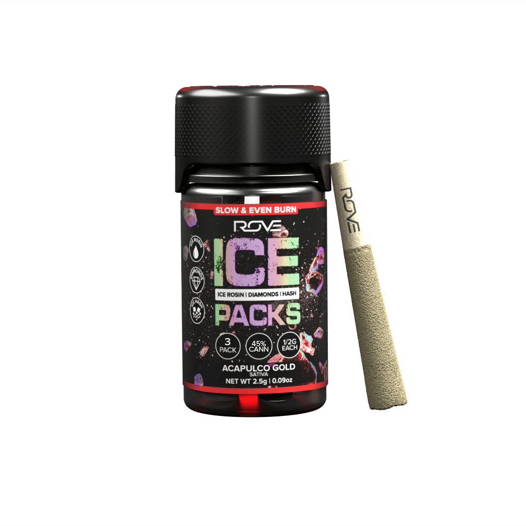ROVE – Acapulco Gold - Infused Ice Packs (Rosin, Hash, and Diamonds) [3x 0.5g]