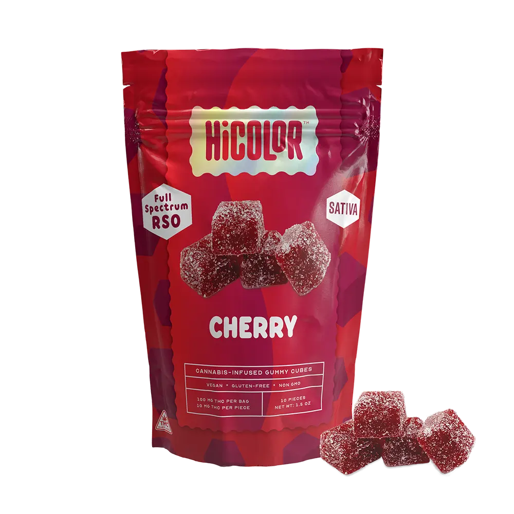 HiCOLOR – Cherry RSO Gummies [10pk] (100mg)