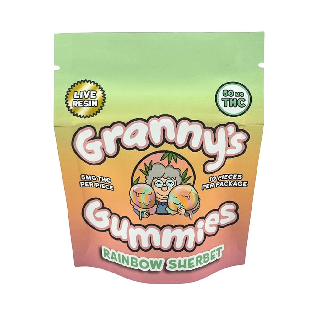 Granny's – Rainbow Sherbet Gummies [10pk] (50mg)