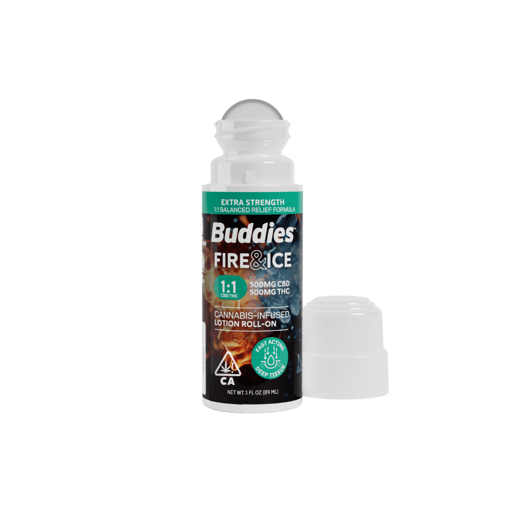 Buddies Brand – 1:1 Fire & Ice [3oz] (500mg CBD/500mg THC)