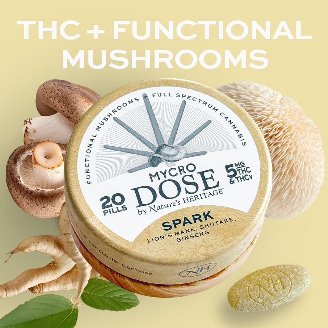 Nature's Heritage – Spark Capsules [20pk] (100mg THC/100mg THCV)