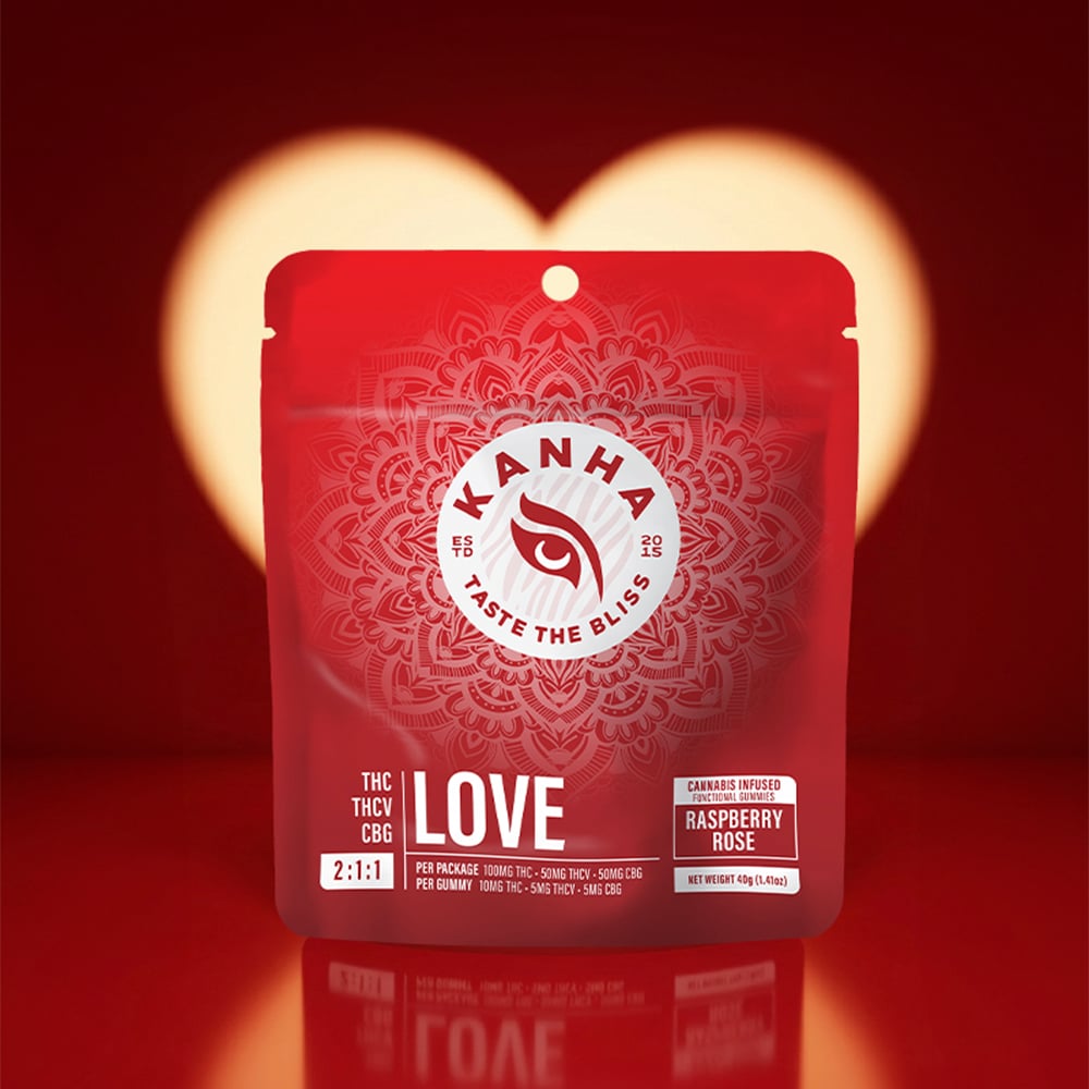 KANHA – FX 2:1:1 LOVE Raspberry Rose [10pk] (100mg THC/50mg THCV/50mg CBG)