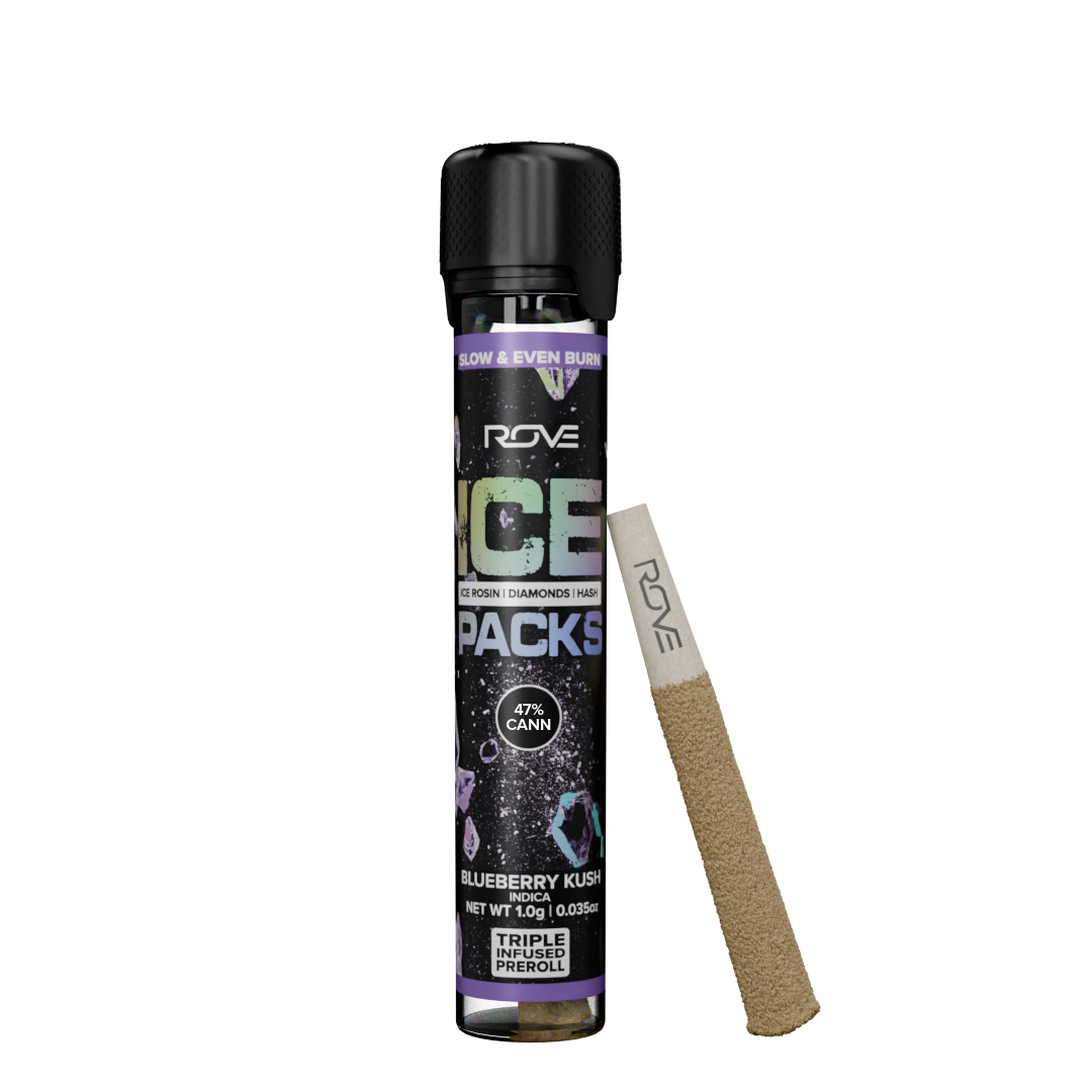 ROVE – Blueberry Kush - Infused Ice Packs (Rosin, Hash, and Diamonds) [1g]