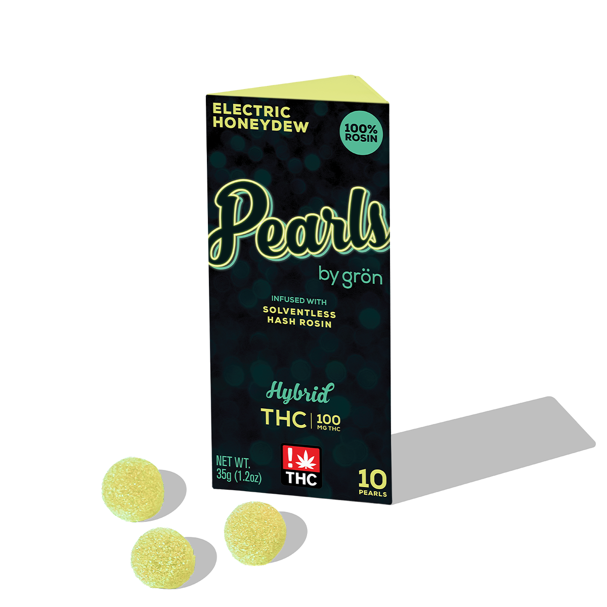 Grön – THC Electric Honeydew Pearls - Hybrid (100mg)