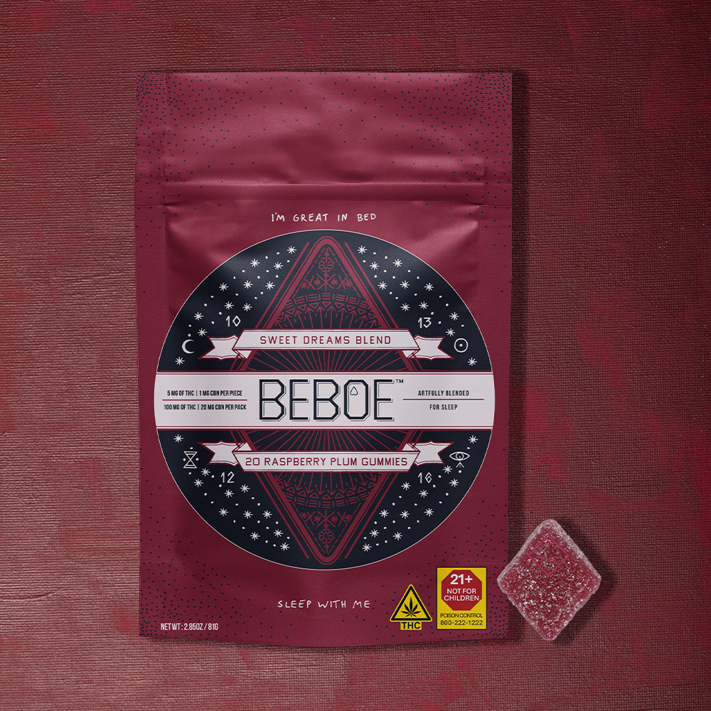 Beboe – 5:1 Sweet Dreams Blend Raspberry Plum [20pk] (100mg THC/20mg CBN)