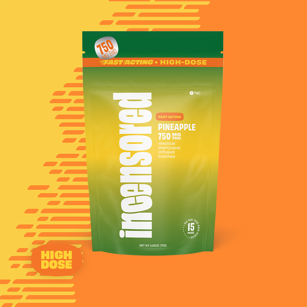 (inc)ensored – Fast Acting Pineapple High Dose [15pk] (750mg)