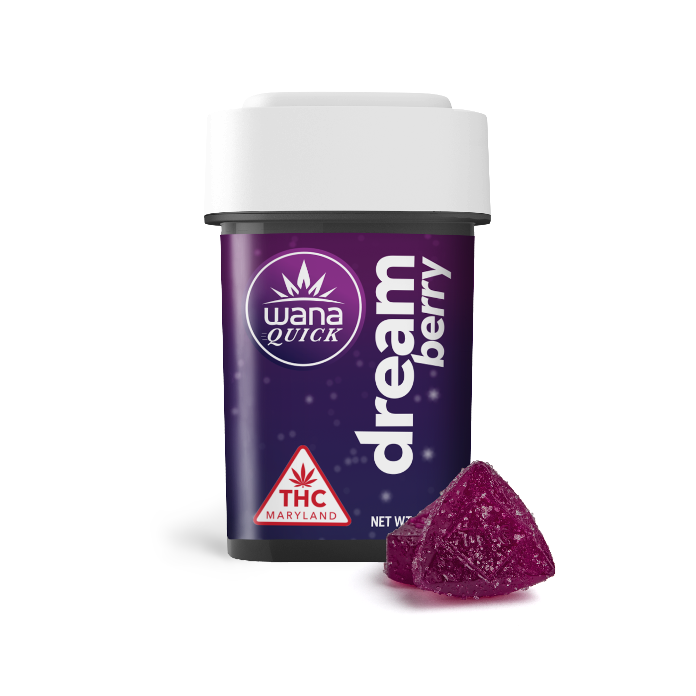 Wana – Dream Berry [10pk] (100mg CBD/20mg THC/20mg CBG/20mg CBN)